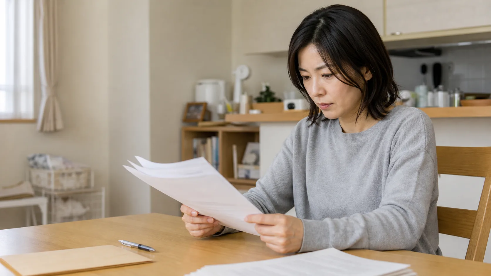 契約書の解約のページを、じっくり読んでいるところ